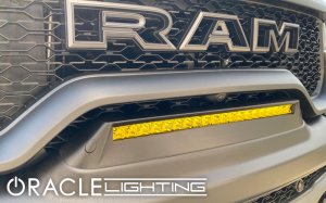 RAM Rebel LED Light Bar - Front - ORACLE Lighting - Front Bumper Flush - Yellow - `19-`22
